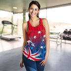 Racerback Tank - Aus Flag Tank Top Flame - Women - Vibe Hoodie