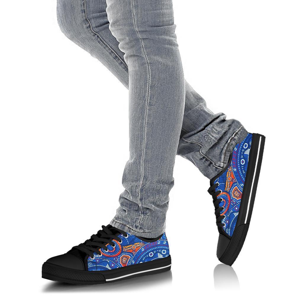 aboriginal-low-top-shoe-indigenous-footprint-patterns-blue-color