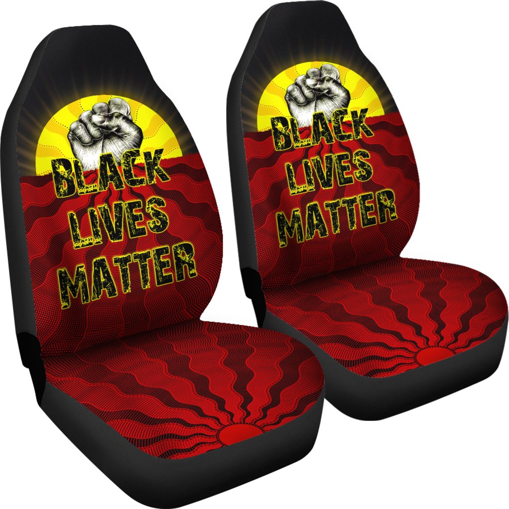 car-seat-covers-aboriginal-black-lives-matter-sun-dot-painting