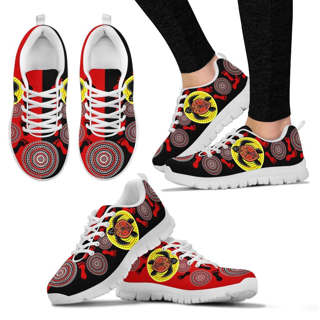 aboriginal-sneakers-turtle-footprint-circle-dot-painting-ver-02