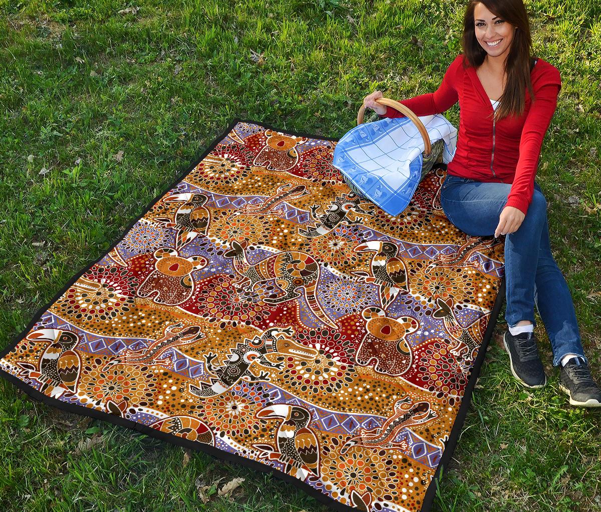 premium-quilts-aboriginal-patterns-coverlets-australian-animals