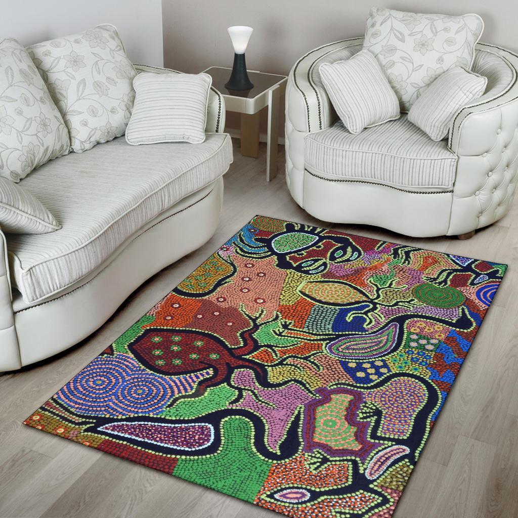 area-rug-aboriginal-dot-art-painting-with-australia-animal
