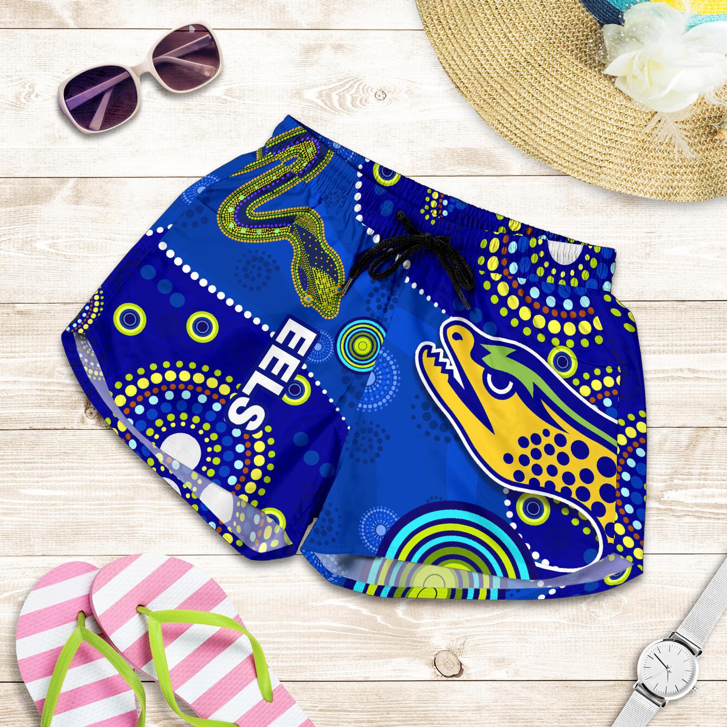 Eels Indigenous Women Shorts Competitive - Vibe Hoodie