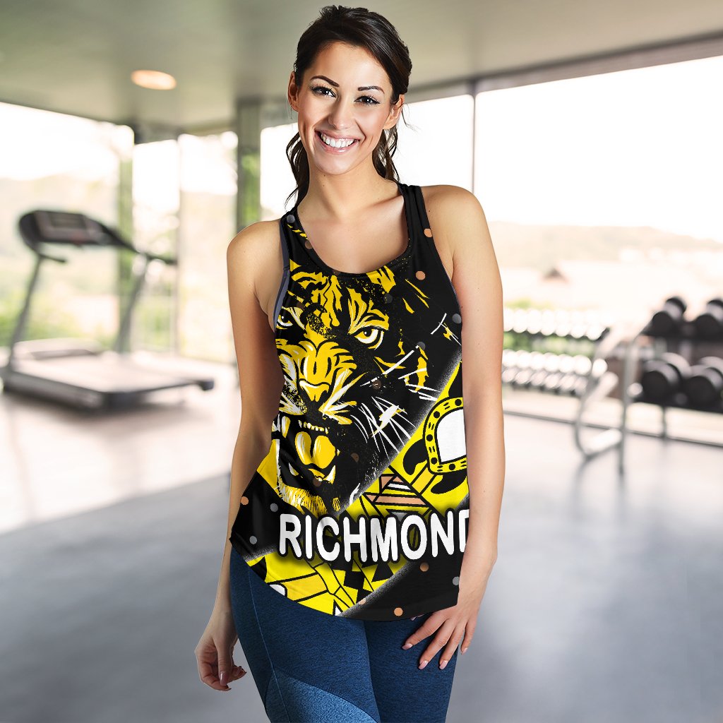 Richmond Women's Racerback Tank Tigers Dotted - Vibe Hoodie