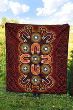 aboriginal-premium-quilt-aboriginal-dot-painting-flowers-style