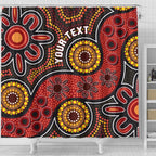 custom-aboriginal-shower-curtain-indigenous-circle-dot-painting-style-1