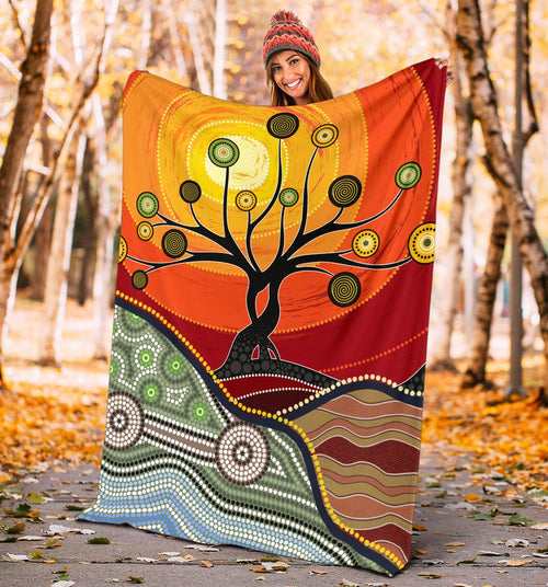 premium-blanket-australian-aboriginal-tree