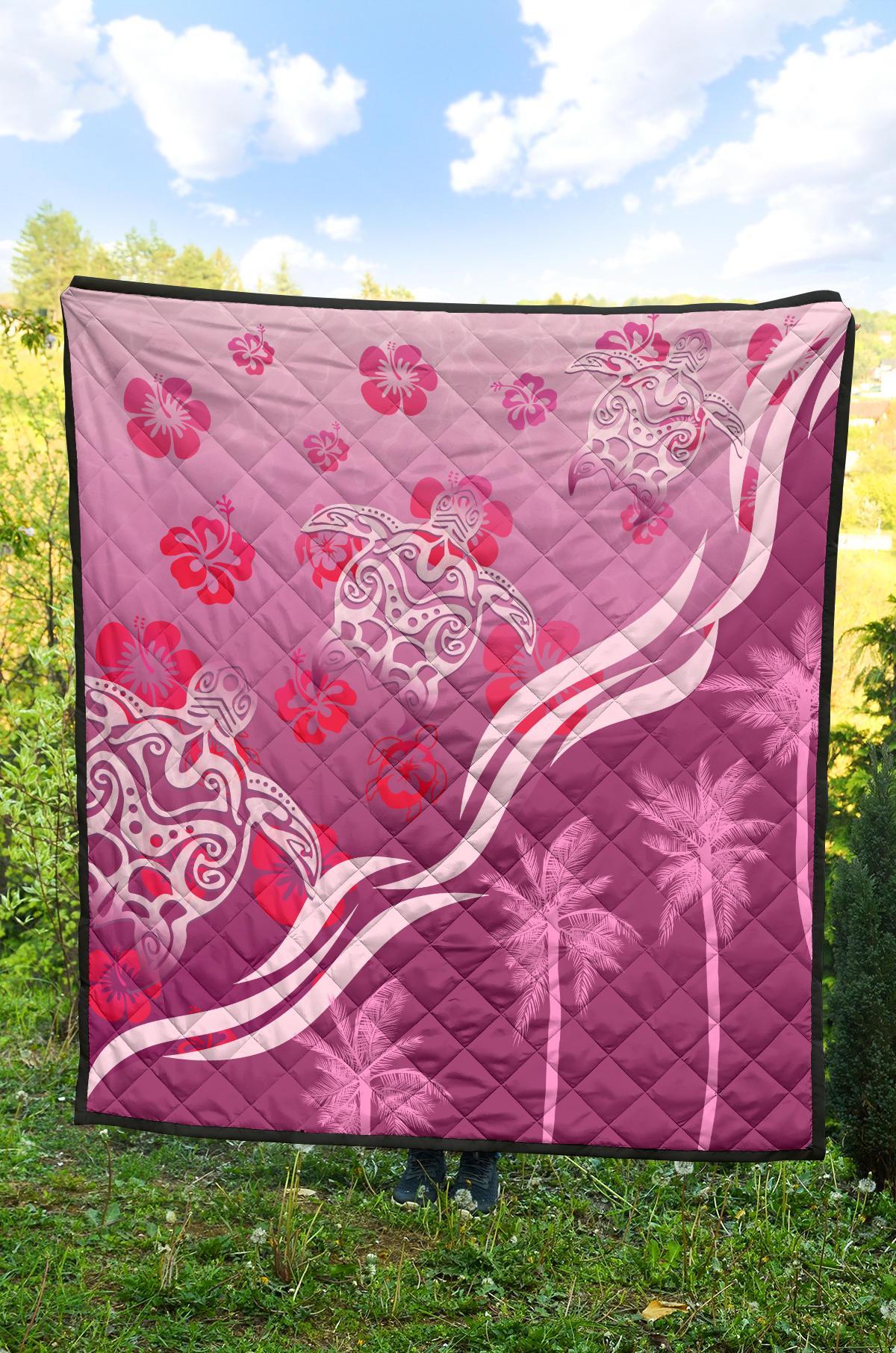 pink-turtle-hibiscus-premium-quilt