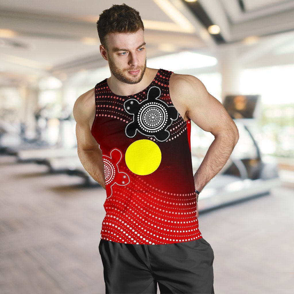 aboriginal-mens-tank-top-indigenous-circle-dot-painting-style