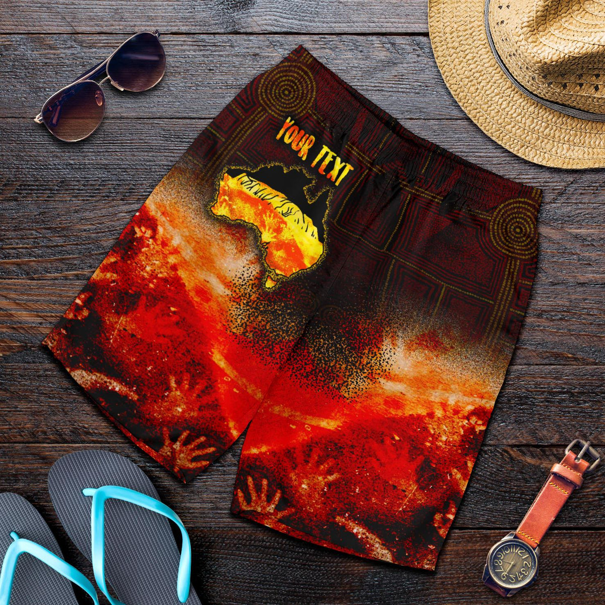 aboriginal-personalised-mens-shorts-anangu-custodians