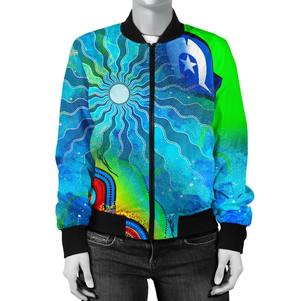 womens-bomber-jacket-torres-strait-islanders-flag-with-aboriginal-patterns-jacket
