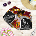 Aboriginal Shorts, Lizard Patterns Boomerang Indigenous Dot Painting Women - Vibe Hoodie