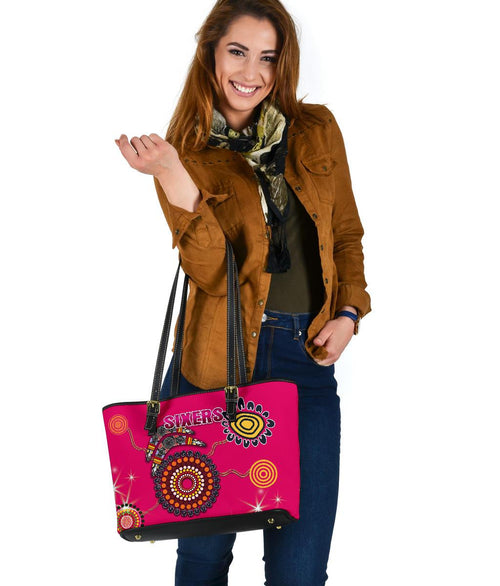 sydney-small-leather-tote-sixers-indigenous-magenta