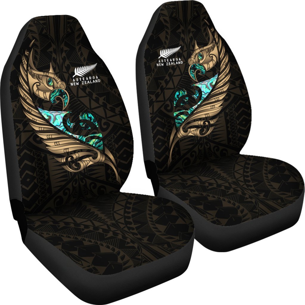 new-zealand-car-seat-cover-manaia-paua-fern-wing-gold