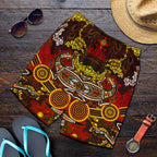 aboriginal-mens-shorts-kangaroo-and-lizard-dot-painting-art