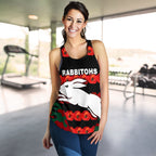South Sydney Rabbitohs Women's Racerback Tank Anzac Day Poppy Flower Vibes - Vibe Hoodie
