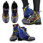 aboriginal-leather-boots-australian-boomerang-dot-painting-art