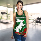 (Custom Personalised) Rabbitohs Women's Racerback Tank Magic Style - Vibe Hoodie