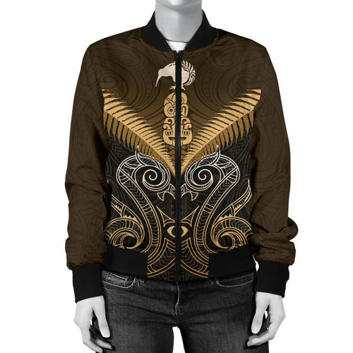 maori-manaia-new-zealand-women-bomber-jacket-gold