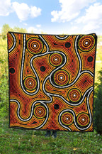 aboriginal-premium-quilt-indigenous-circle-dot-painting-ver01