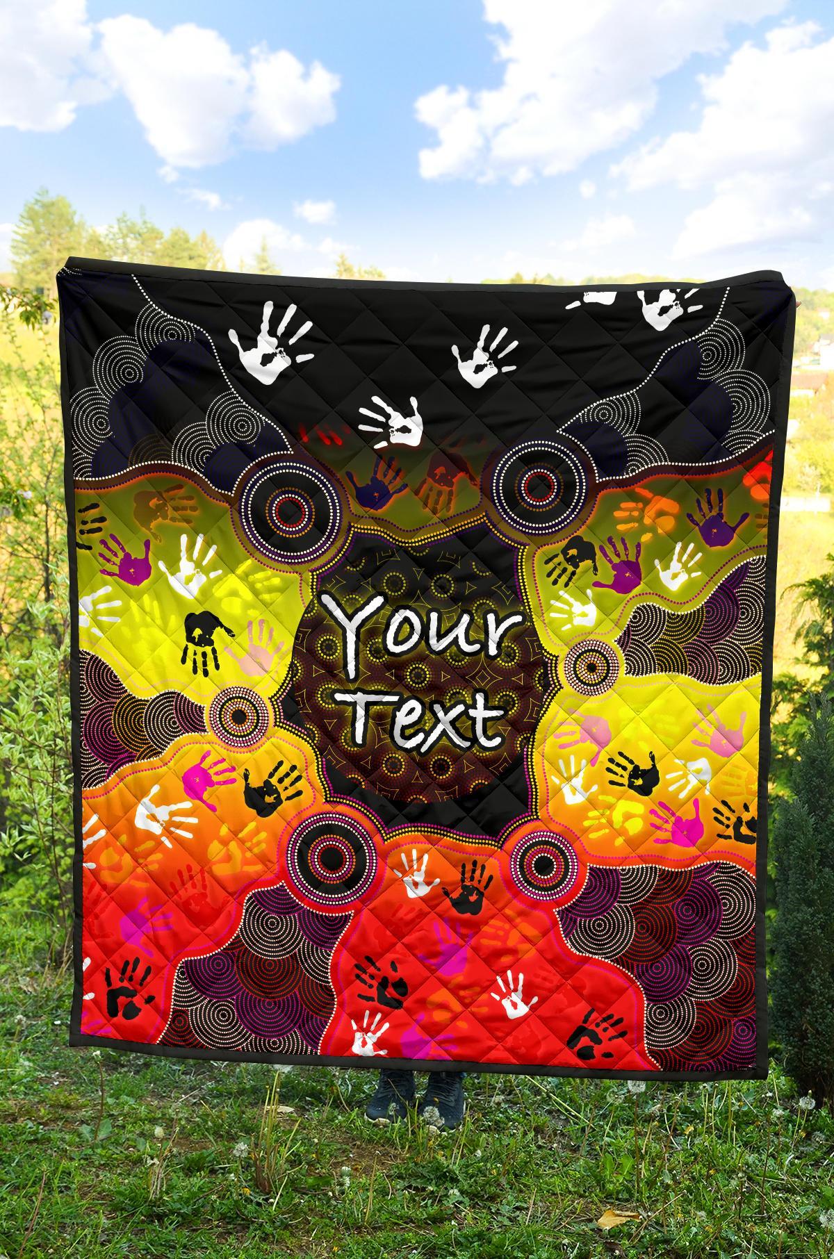 custom-aboriginal-premium-quilt-indigenous-circle-dot-painting-hand-art