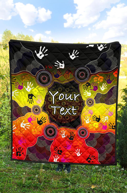 custom-aboriginal-premium-quilt-indigenous-circle-dot-painting-hand-art