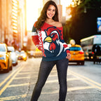 Australia Roosters Women's Off Shoulder Sweater Sydney - Vibe Hoodie