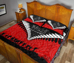 new-zealand-anzac-quilt-bed-set-lest-we-forget-silver-fern-quilt-and-pillow-cover-red