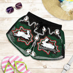 Rabbitohs All Over Print Women's Shorts Aboriginal 2 - Vibe Hoodie