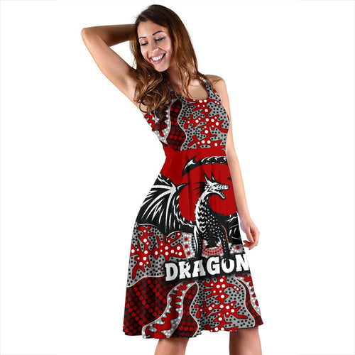 (Custom Personalised) Dragons Women's Dress St. George Aboriginal - Vibe Hoodie