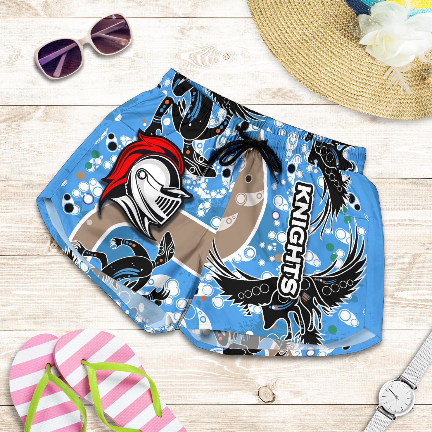 Knights All Over Print Women's Shorts Aboriginal 2 - Vibe Hoodie