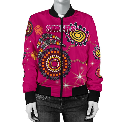 sydney-womens-bomber-jacket-sixers-indigenous-magenta
