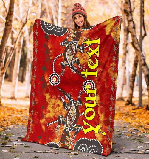 custom-blankets-aboriginal-crocodile-and-kangaroo