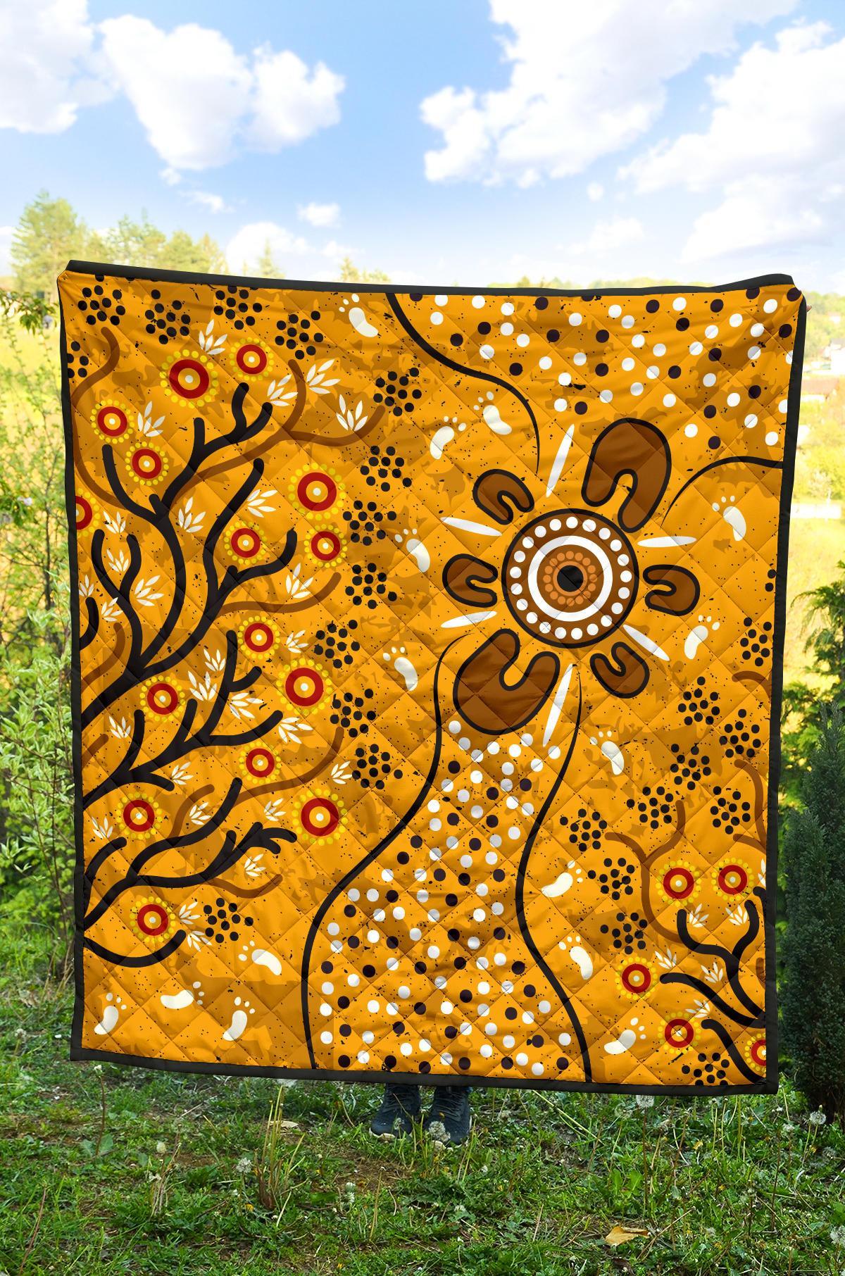 premium-quilt-aboriginal-art-in-spring-style