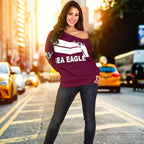 Warringah Women's Off Shoulder Sweater Sea Eagles Original - Vibe Hoodie
