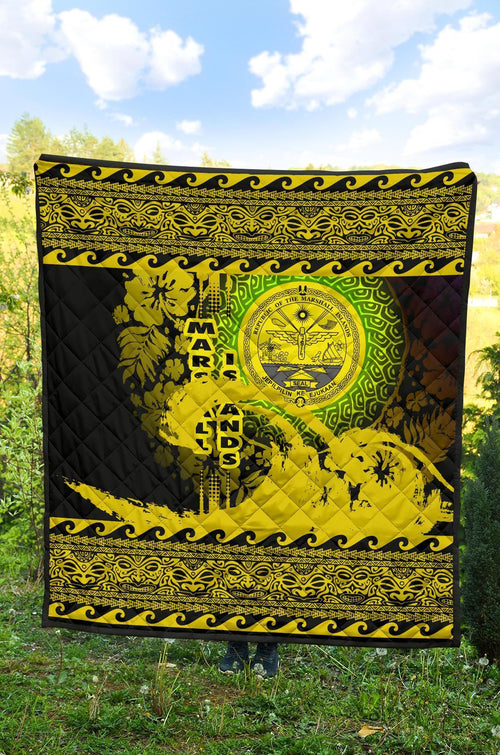 marshall-island-quilt-wave-yellow-design