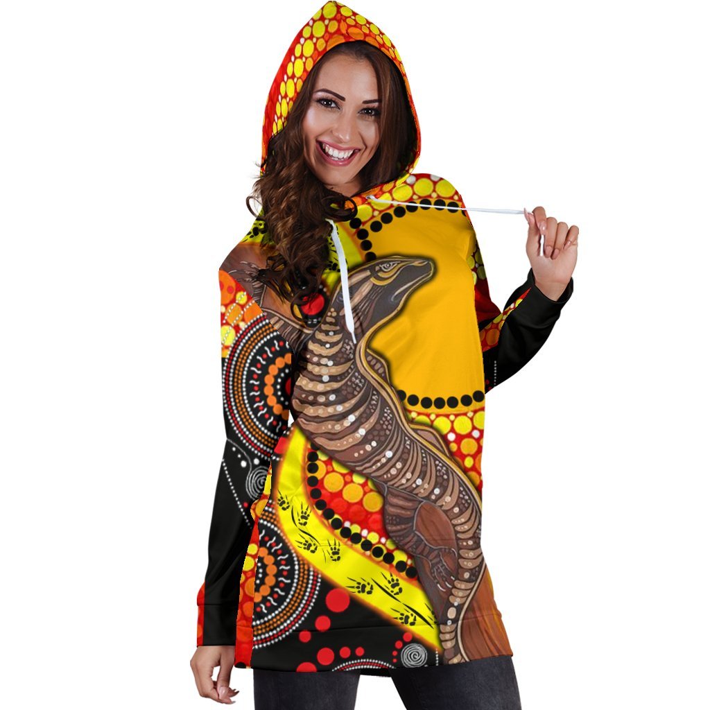 hoodie-dress-australian-aboriginal-dot-painting-sun-and-lizard