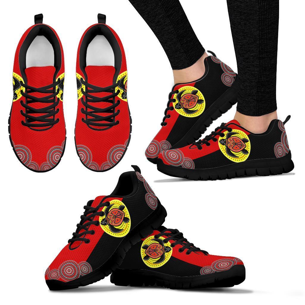 aboriginal-sneakers-turtle-patterns-circle-dot-painting