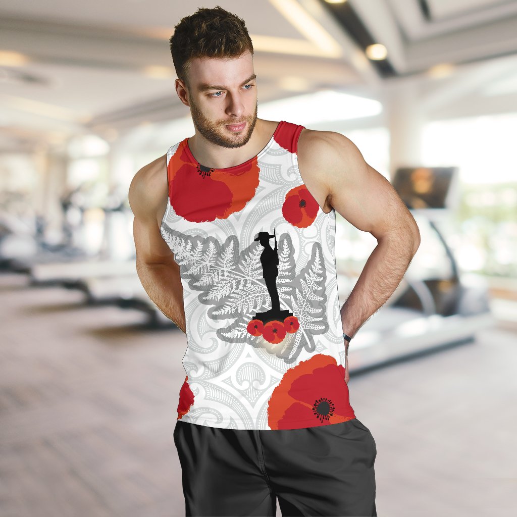 anzac-maori-men-tank-top-silver-fern-lest-for-get