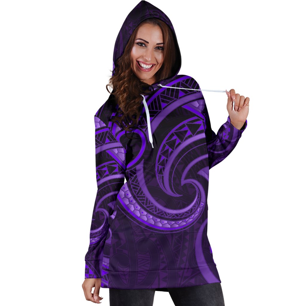 new-zealand-maori-mangopare-women-hoodie-dress-polynesian-purple