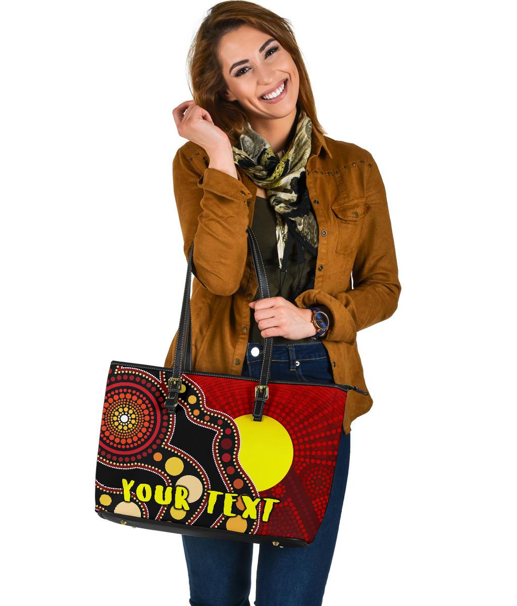 custom-leather-tote-bag-australia-aboriginal-lives-matter-flag