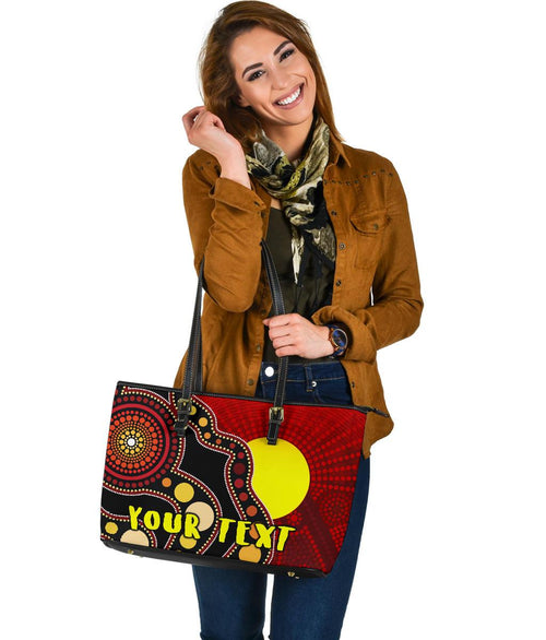 custom-leather-tote-bag-australia-aboriginal-lives-matter-flag