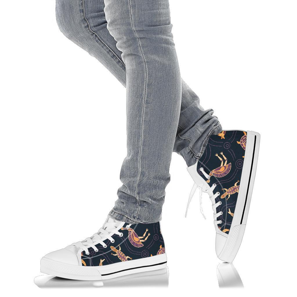 high-top-shoes-indigenous-animals-patterns