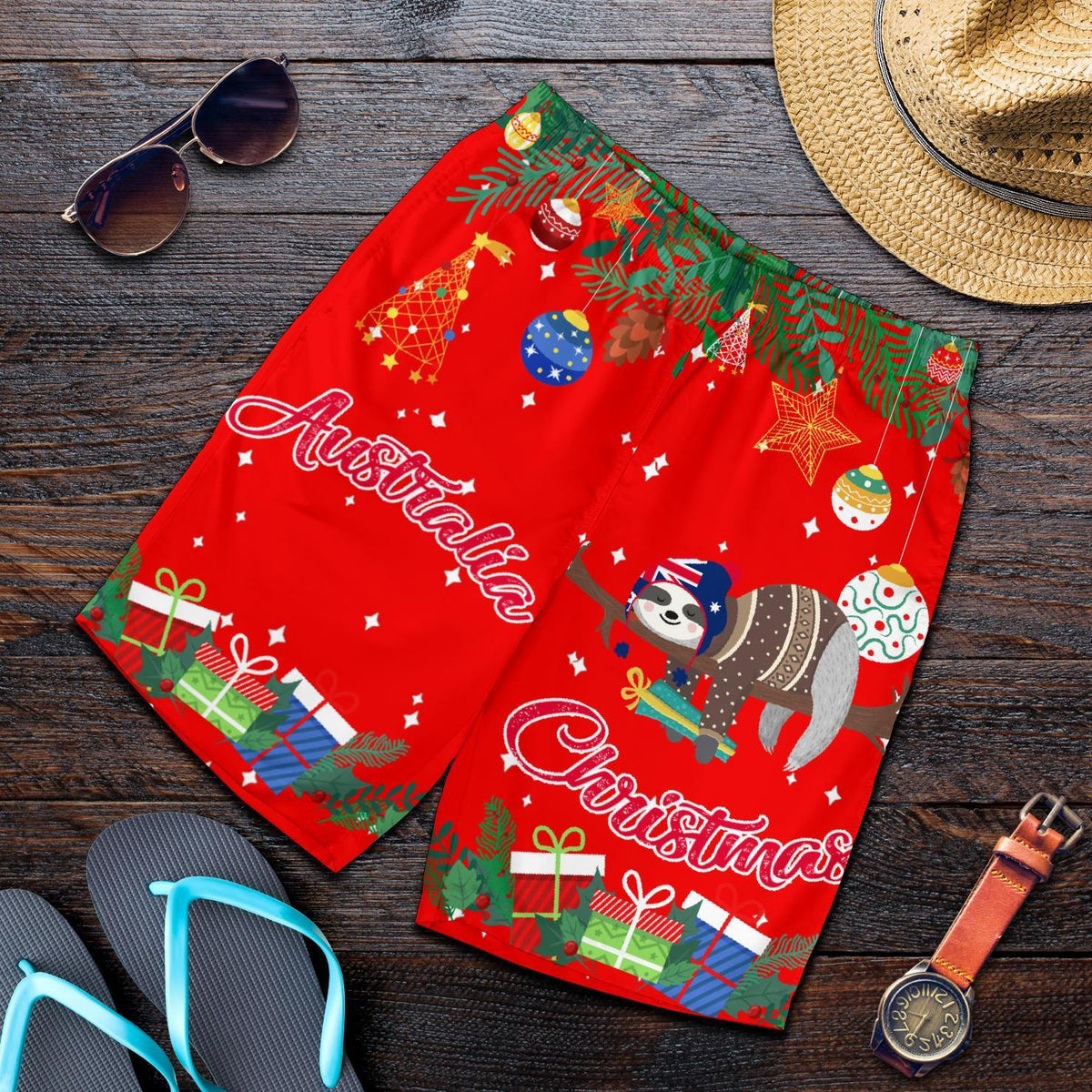christmas-mens-short-red-merry-christmas