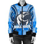 bulldogs-womens-bomber-jacket-indigenous-snappy