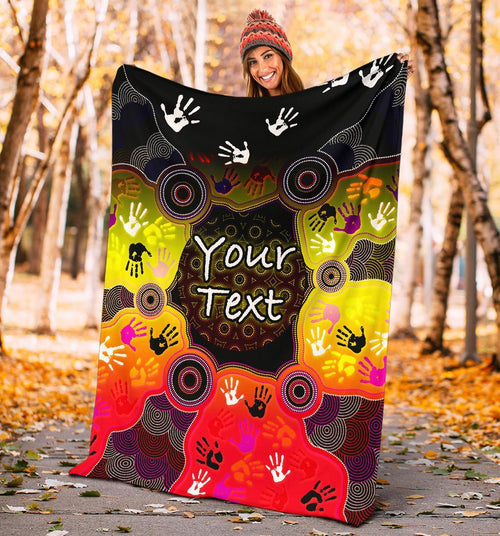custom-aboriginal-premium-blanket-indigenous-circle-dot-painting-hand-art