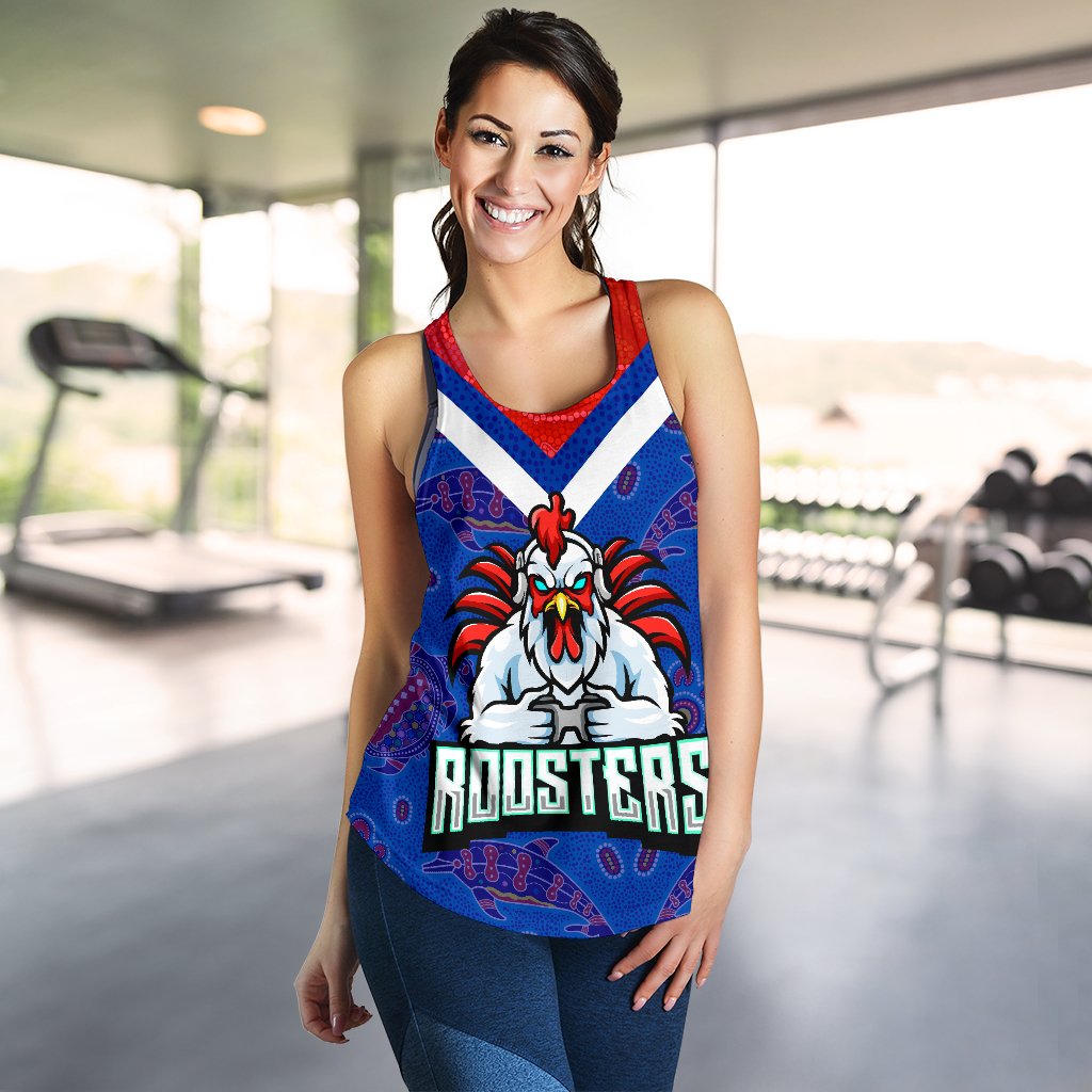 Sydney Roosters Indigenous Women Racerback Tank Prairie Style No.1 - Vibe Hoodie