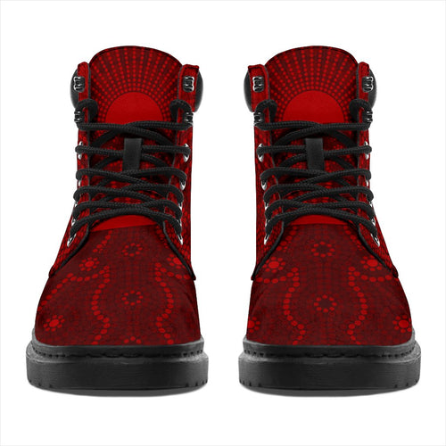 aboriginal-all-season-boots-australia-aboriginal-lives-matter-flag-circle-dot-painting-art