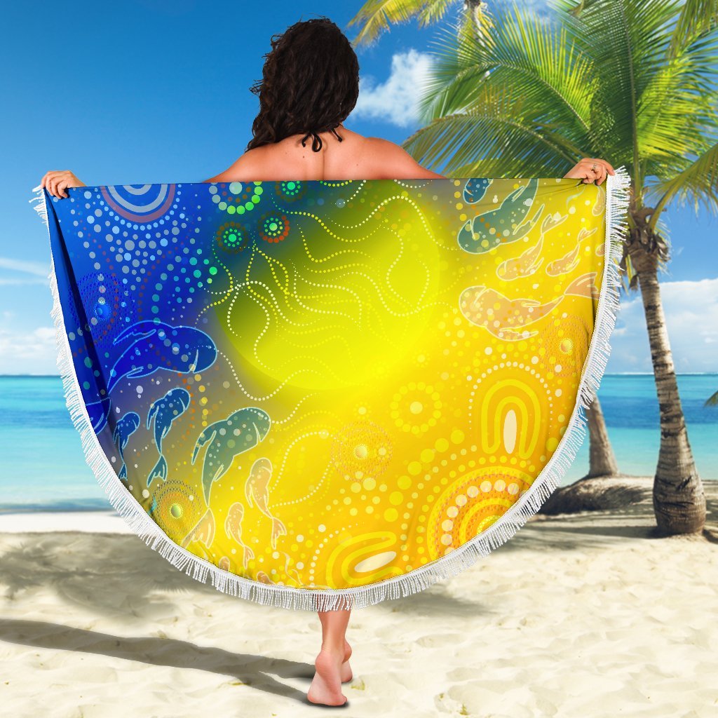aboriginal-beach-blanket-indigenous-fishing