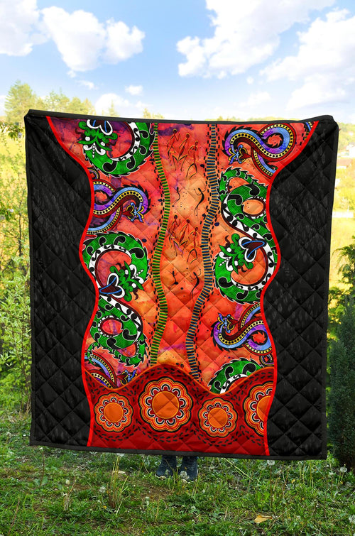 aboriginal-premium-quilt-aussie-indigenous-patterns-orange